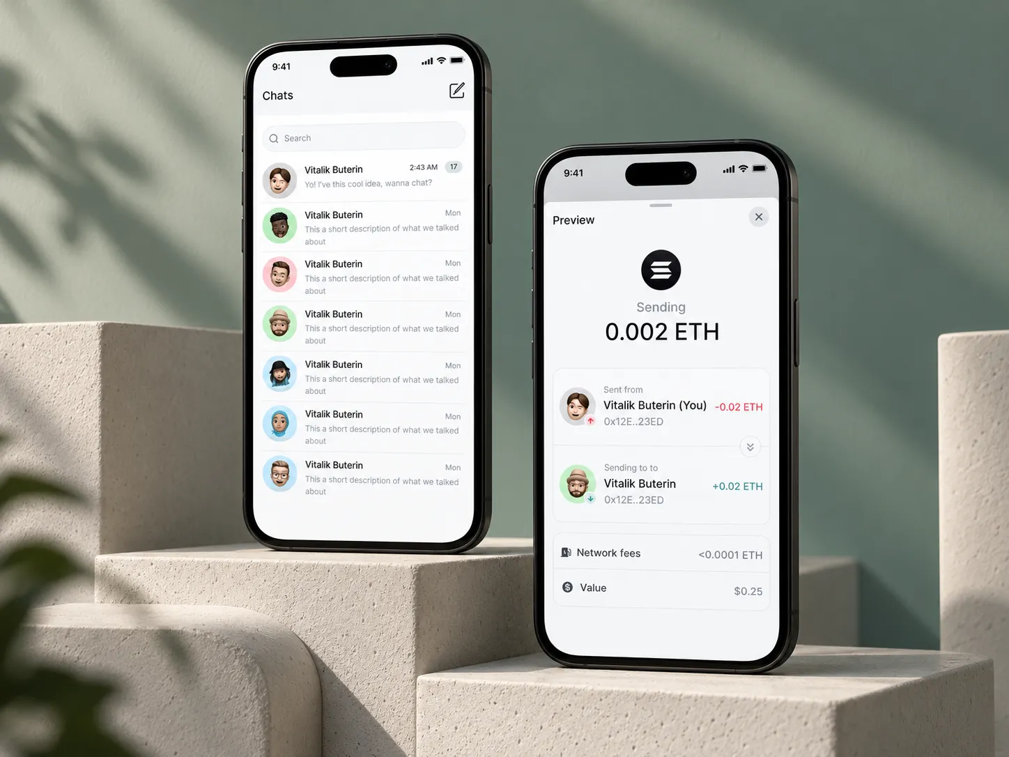 Virto, app design